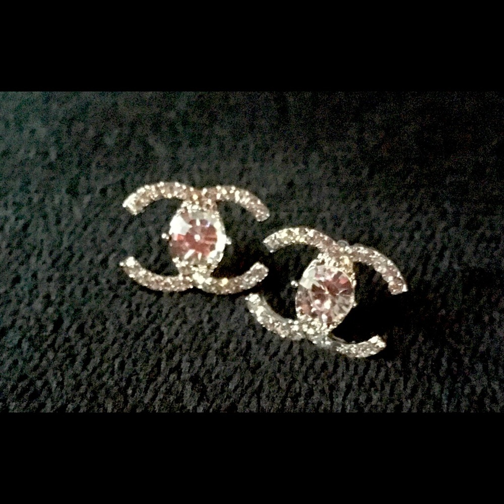 AUTHENTIC Silver Chanel Earrings!